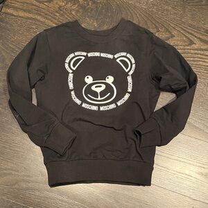 Moschino kids Black Crewneck with Bear Design size 6